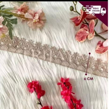 Renda giper 1175 lebar 6cm (1yard)