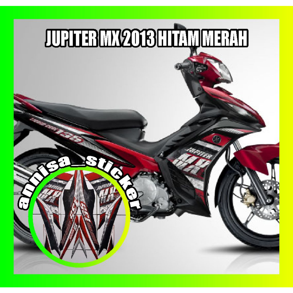 striping lis jupiter mx 2013 hitam merah
