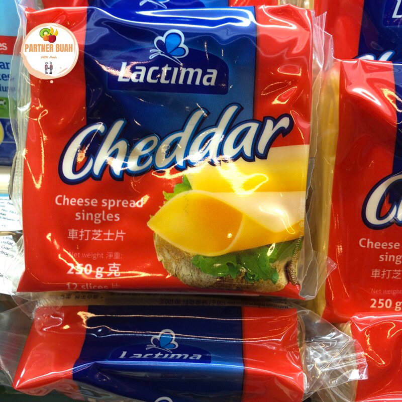 

Keju Lactima Cheddar Proc Slice 250 Grm