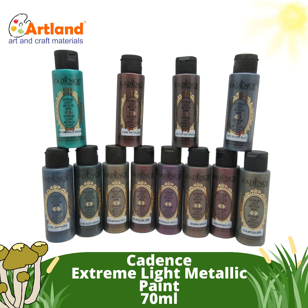 

Candence Extreme Light Metallic Acrylic Paint 70ml