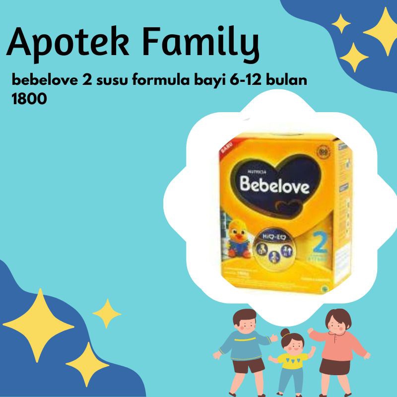 

BEBELOVE 2 SUSU FORMULA BAYI 6-12 BULAN 1800 GR