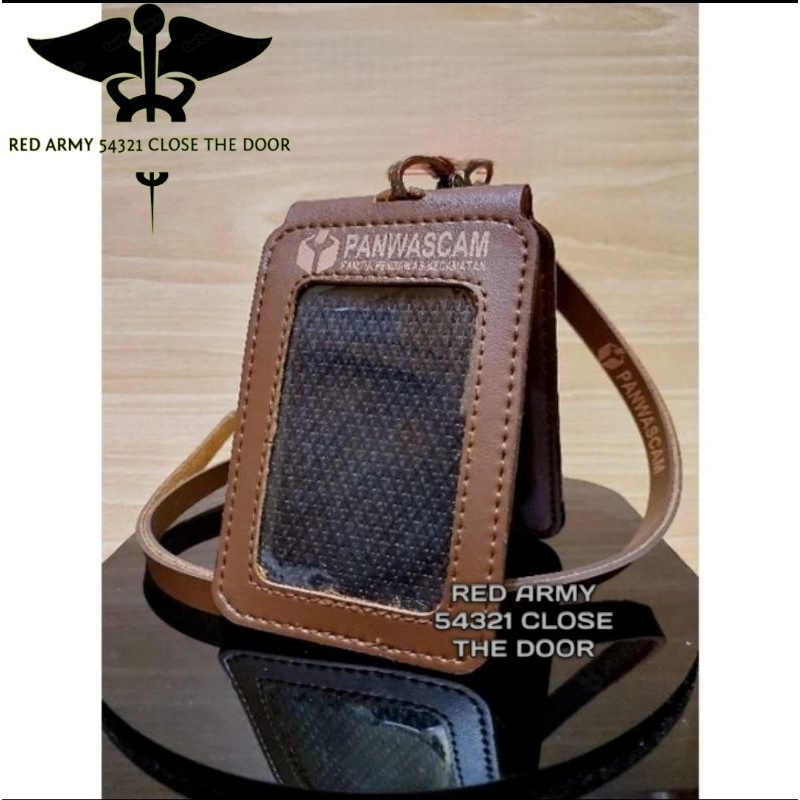 

ID Card Holder Tali Lanyard Name Tag Logo PANWASCAM Model Lipat