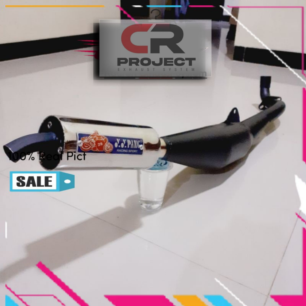 Eksoz ss2 YYPANG standard racing yamaha ss 2 SS TWO Y110 tabung hitam