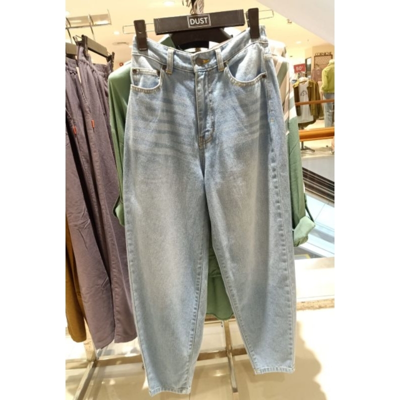 celana jeans wanita model boyfriend dust jeans original