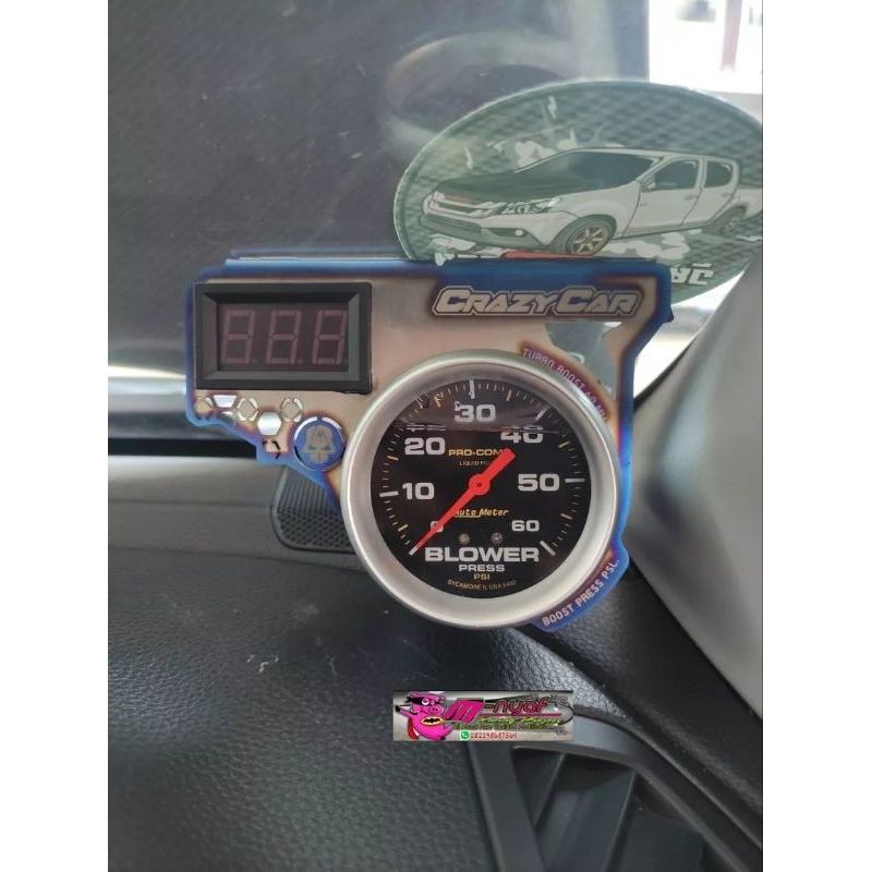 Bracket boost meter + crp meter crazy car thailand
