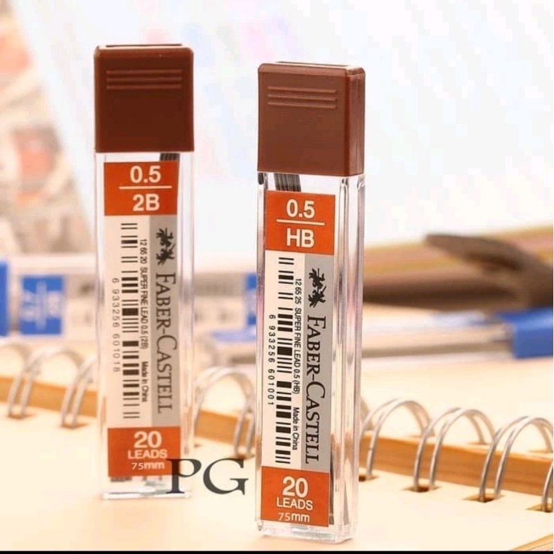 

Isi/refill lead pencil mekanik 2B faber castell ori 0,5mm