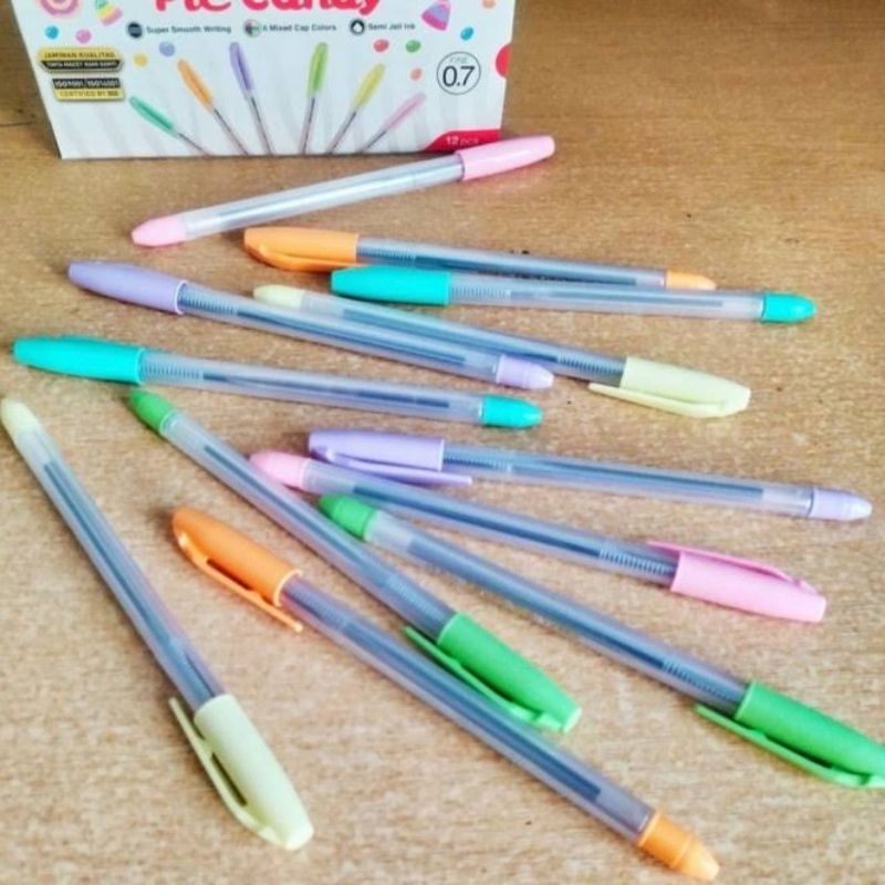 

Pen Zebra Piccandy 0.7 PAK@12pcs/Pena Pic Candy/Ballpoint Pulpen Zebra