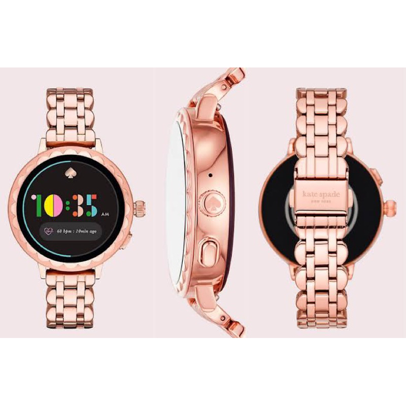 Jam Tangan Smartwatch Kate Spade GOLD Scallop 2 Fullset 3pcs