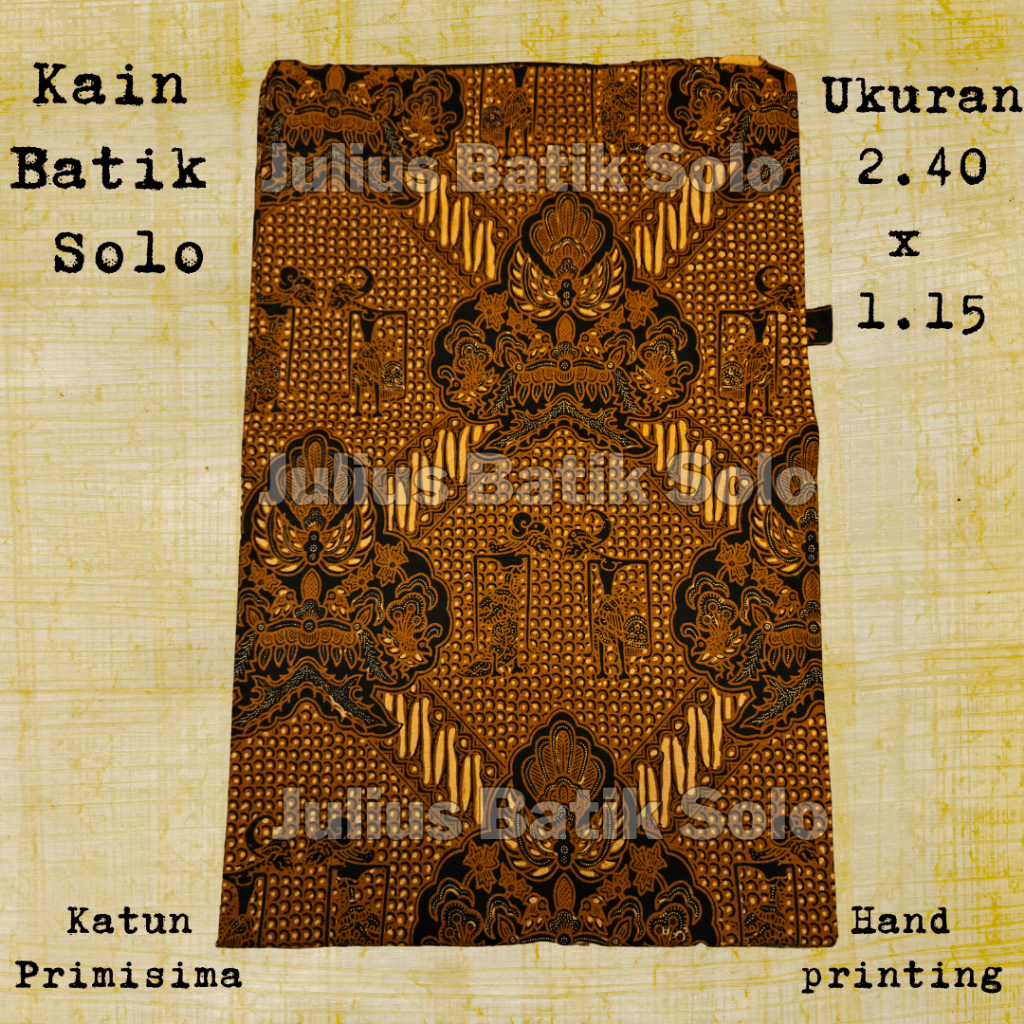 KAIN BATIK SOLO MOTIF PARANG WAYANG PANJANG DAN HALUS