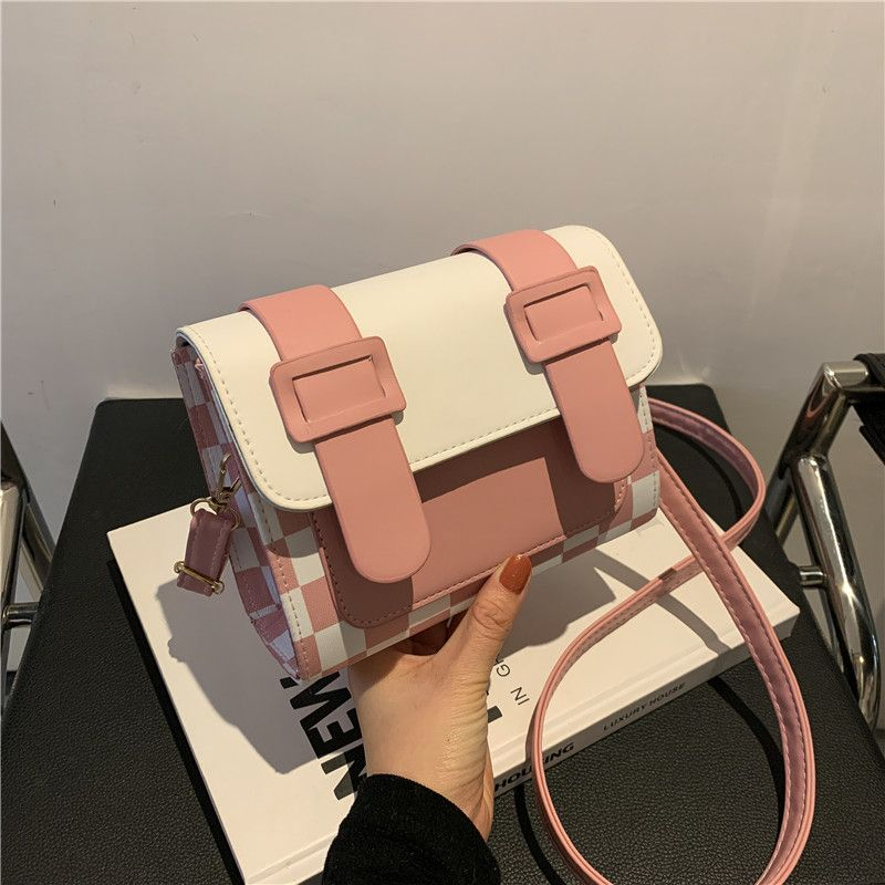 tas wanita dengan gaya thailand 2023 tas import asli dengan motif kotak kotak