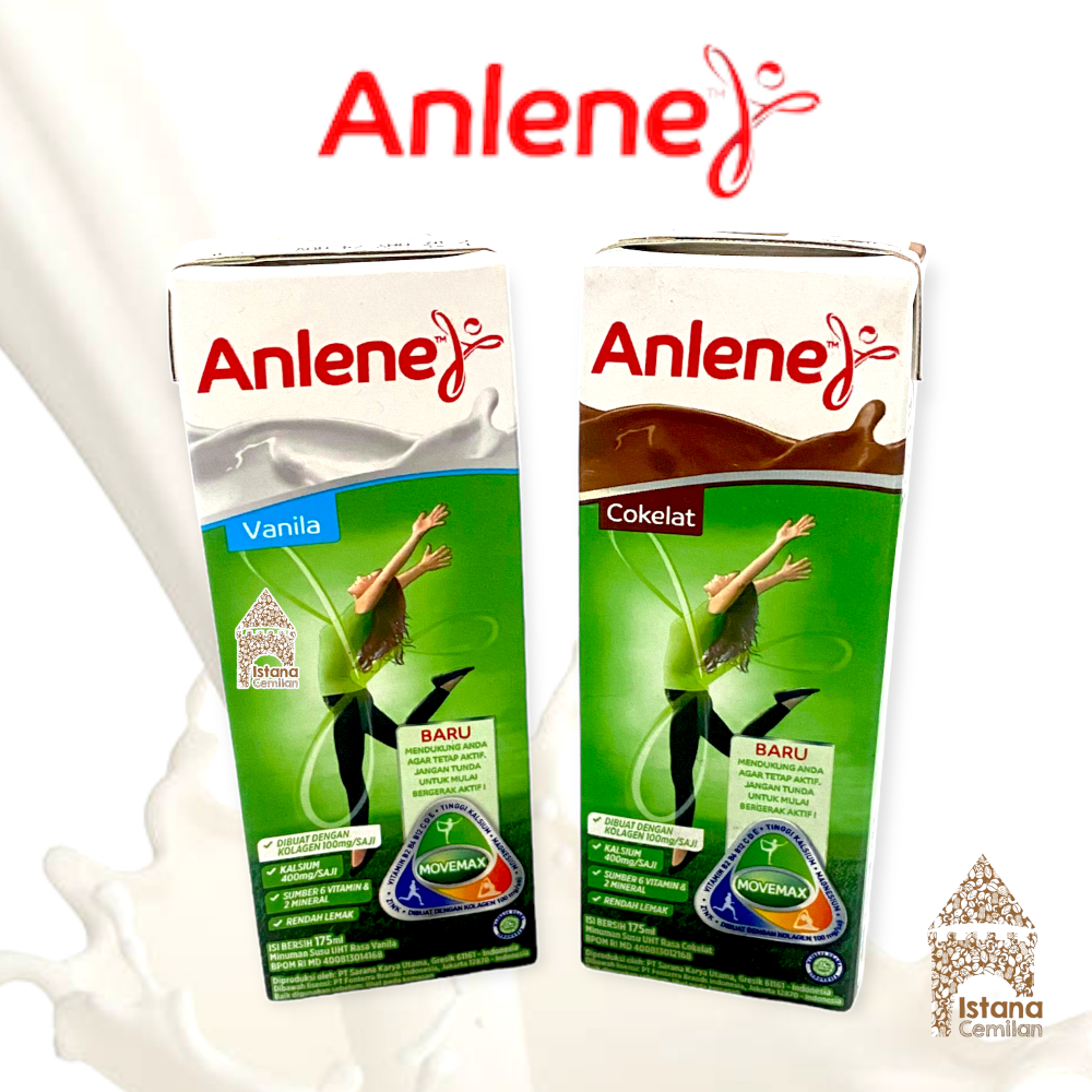 Anlene Susu UHT Kalsium Cokelat / Vanilla 175 ML