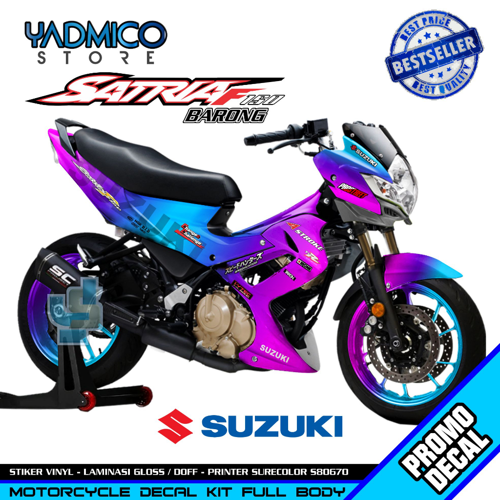 Decal Satria FU Barong Full Body - Stiker Motor Satria FU 2012 Full Body - Dekal Satria FU Barong 20