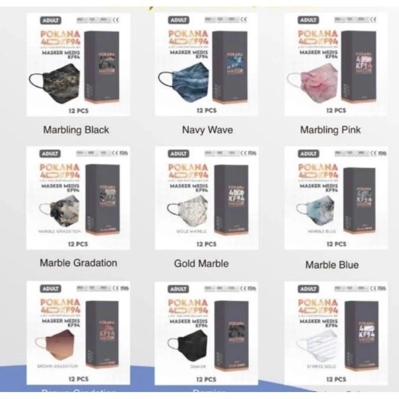 Masker Pokana 4D KF94 repack satuan