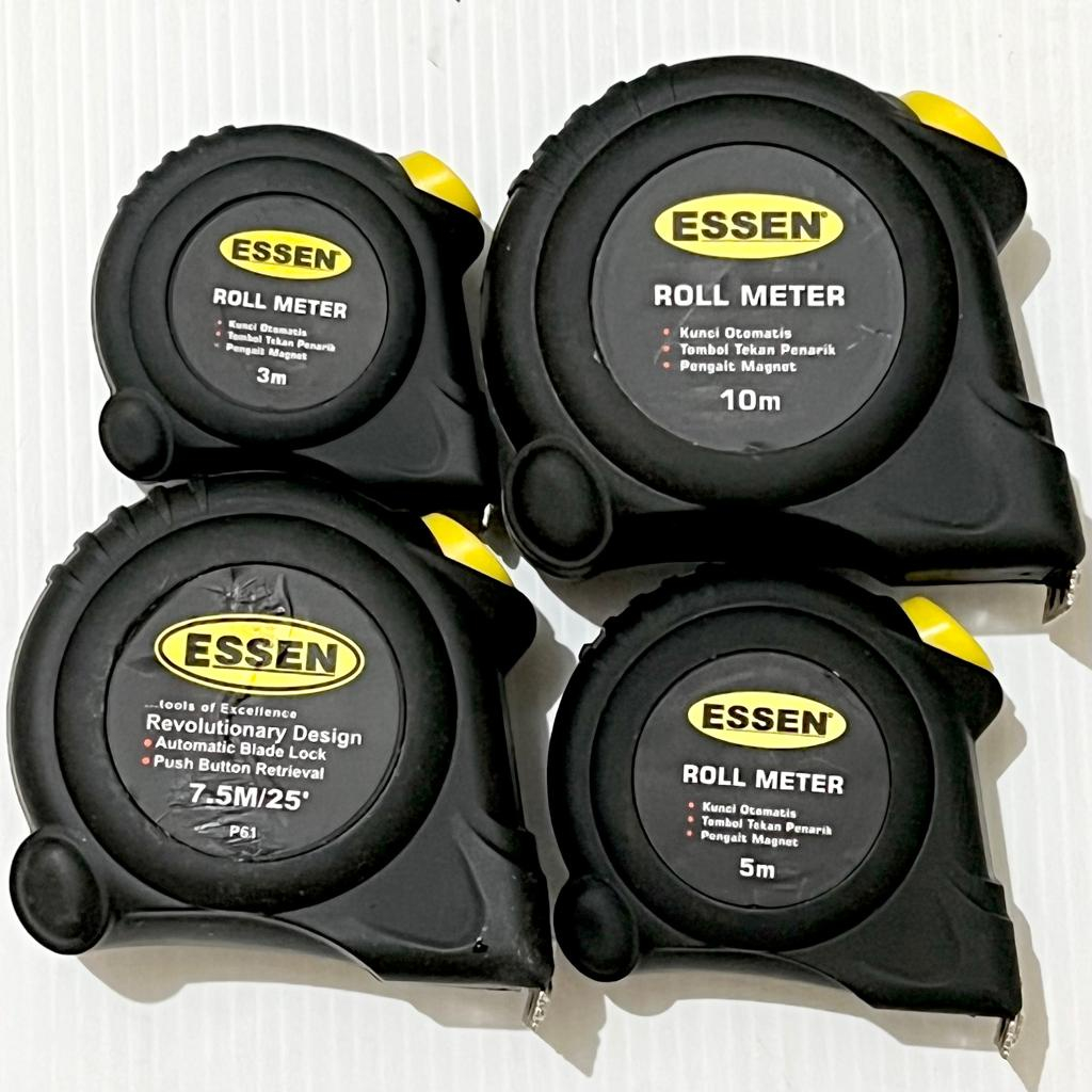 Meteran Tukang / Meteran Karet 3/5/7.5 Meter Merk Essen