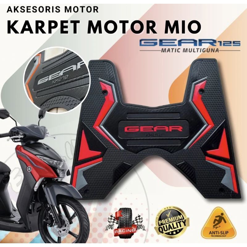 karpet gear 125 karpet pijakan kaki yamaha mio gear 125