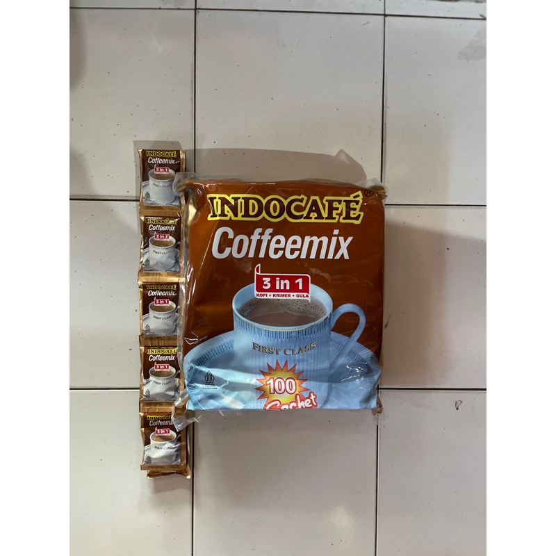 

INDOCAFE COFFEEMIX 3 in 1 SACHET KOPI INSTAN 1 PACK @100 pcs