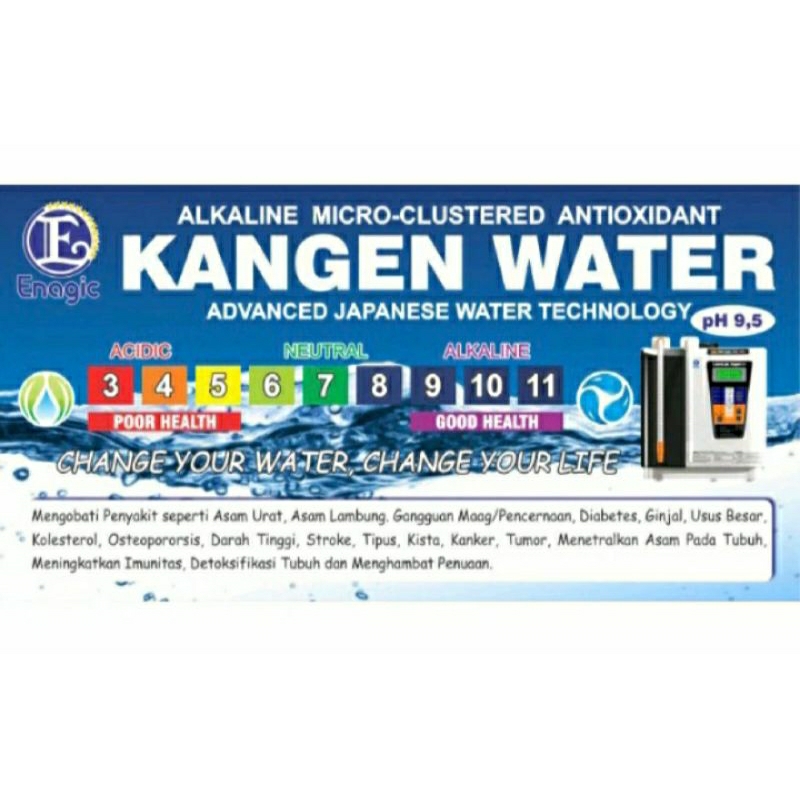 Stiker Galon Kangen Water 19ltr