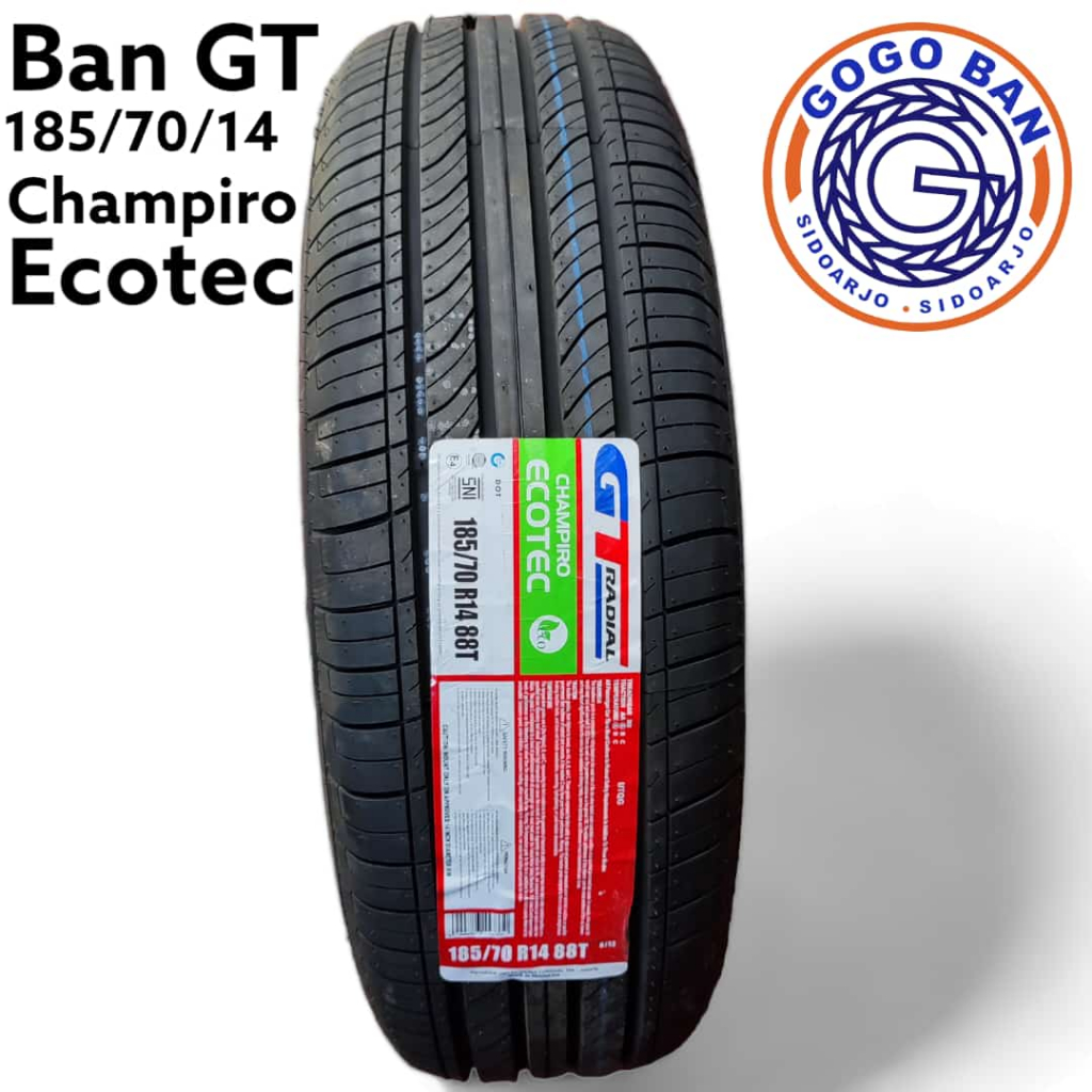 Ban Mobil GT Radial 185/70/14 88S Champiro Ecotec untuk mobil Avanza dan Xenia