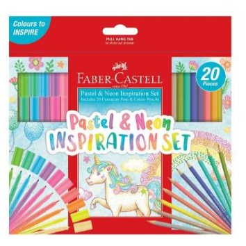 

Faber-Castell Colour Pencil Classic And Connector Pen Pastel Neon Set 20