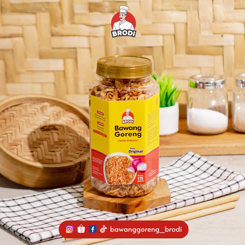 

BAWANG GORENG PREMIUM ORIGINAL TANPA CAMPURAN BRODI 175 gram