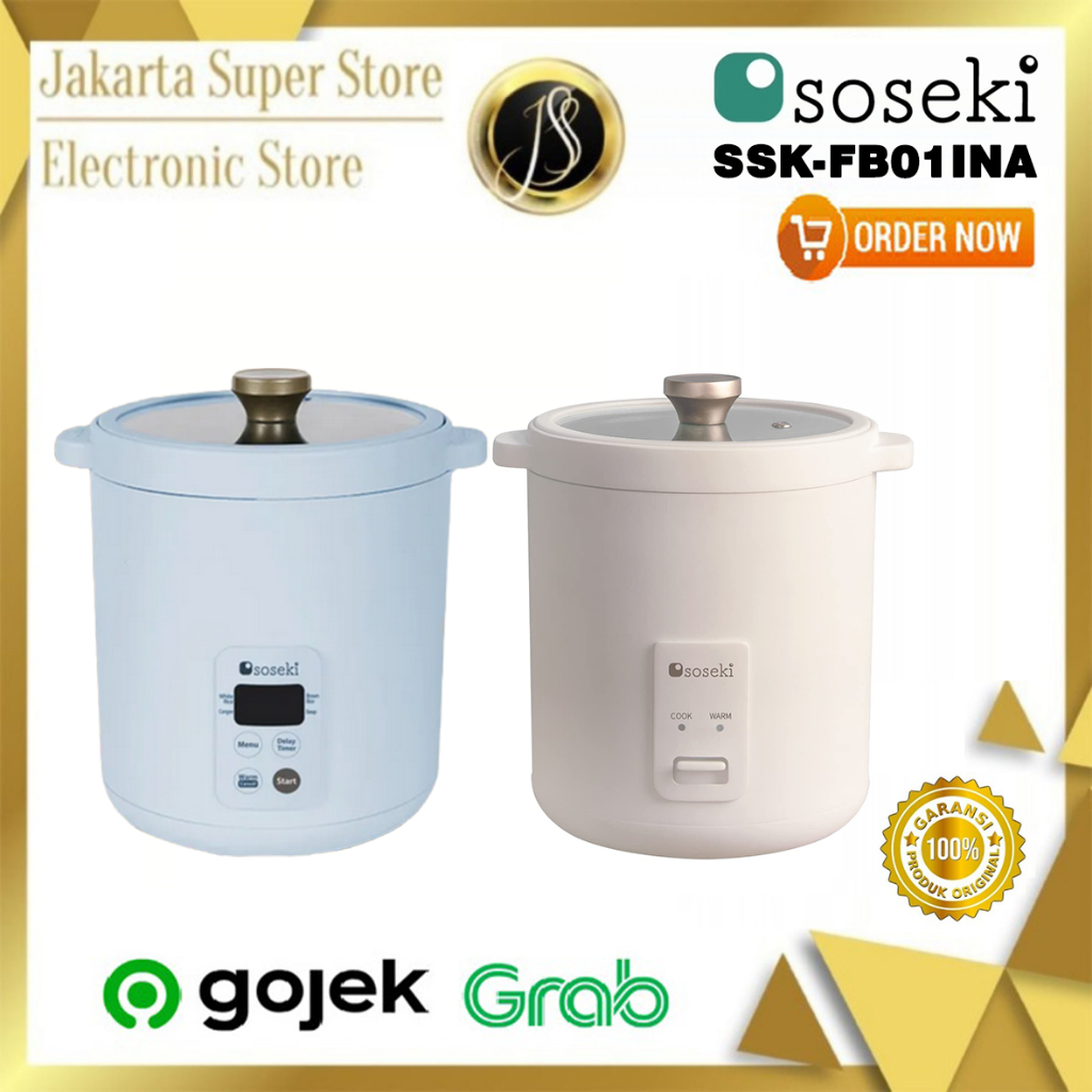 SOSEKI Rice Cooker Mini Elektrik / Rice Cooker Elektrik Anti Lengket