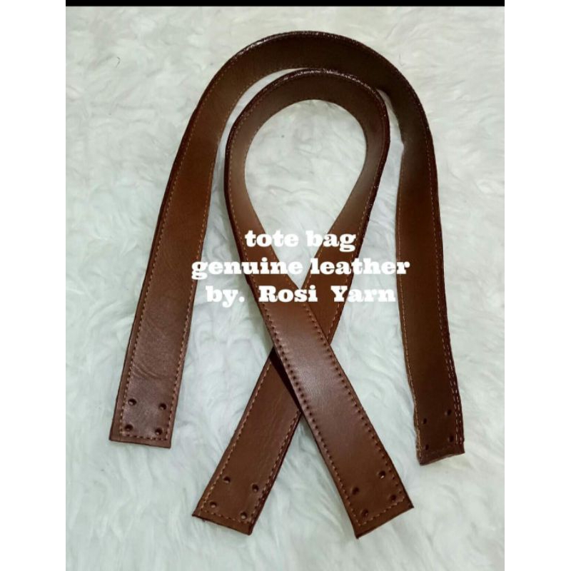 handle Tote bag kulit sapi