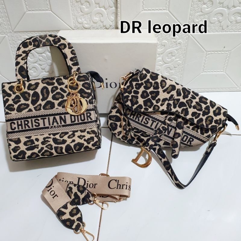 Tas motif leopard import / Tas saddle leopard / Tas lady leopard import