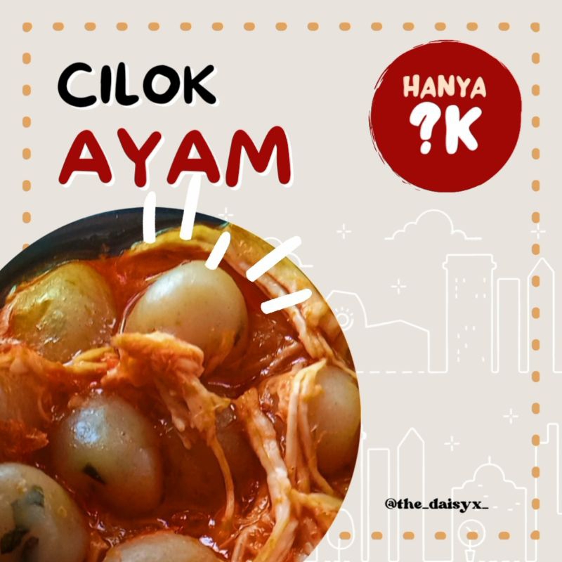 

cilok ayam suwir