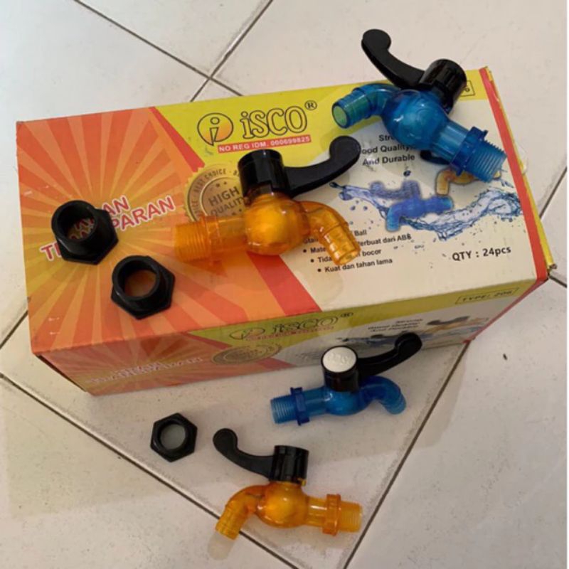 Kran Air PVC Transparan ISCO 1/2 // Kran Air ISCO // Kran PVC 1/2 ISCO