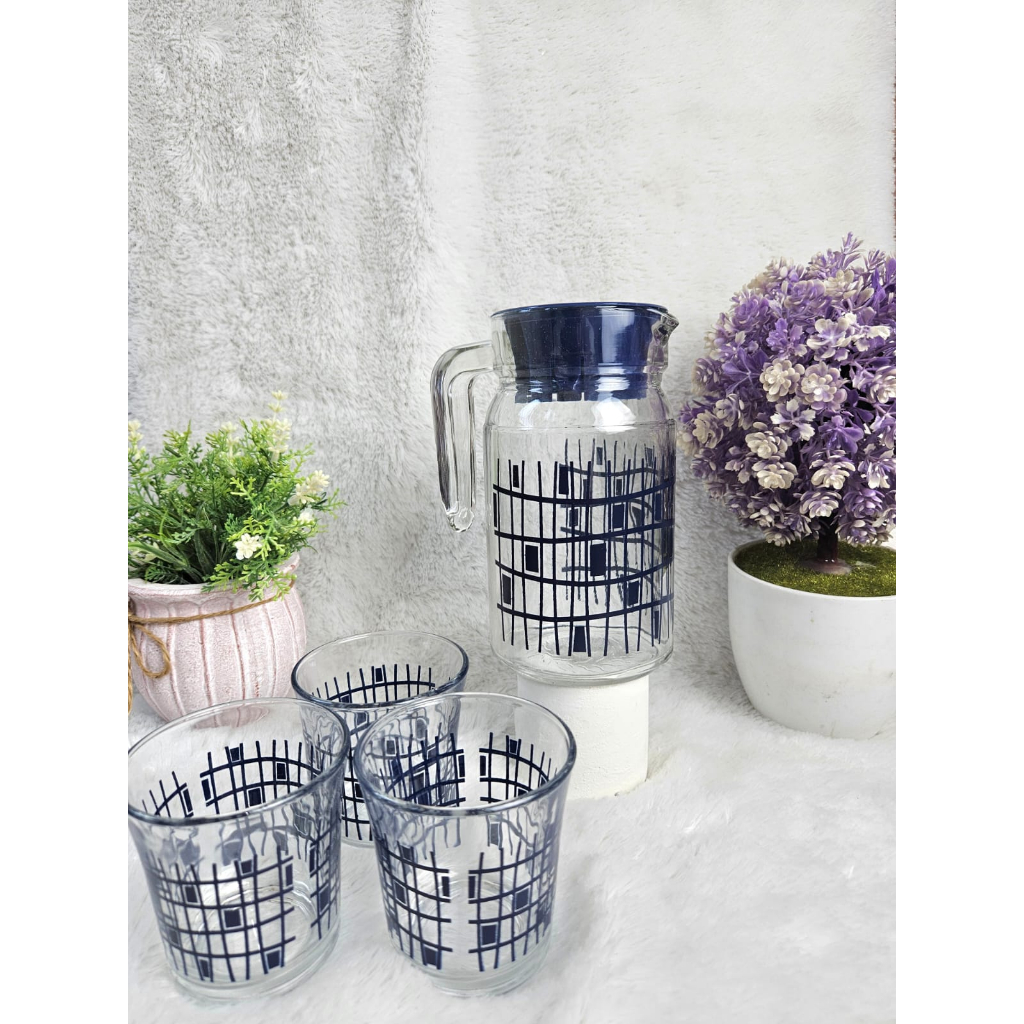 GROSIR TERMURAH SET KIM GLASS 4 PCS 1 PITCHER 3 GELAS
