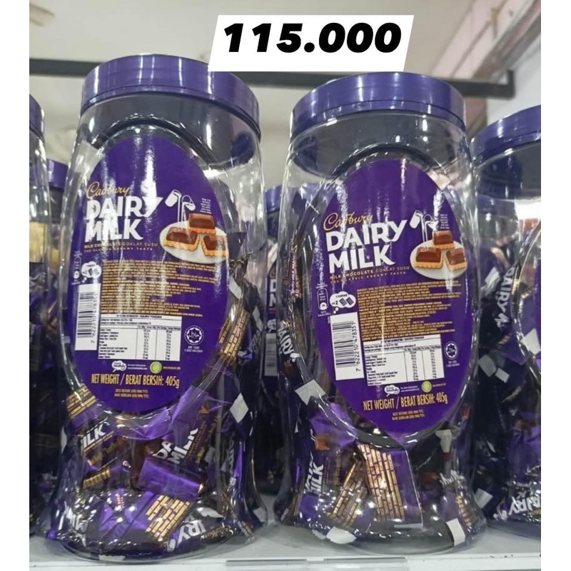 

Coklat Cadburry Dairy Milk 2 lapis