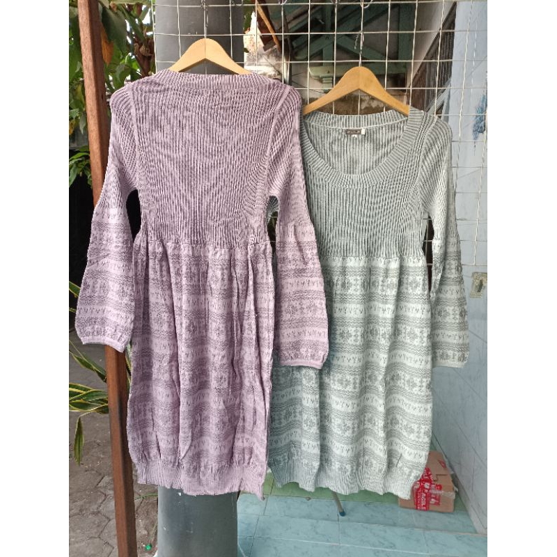 BerMus - Tunik Rajut Bangkok import by SENBODULUN original