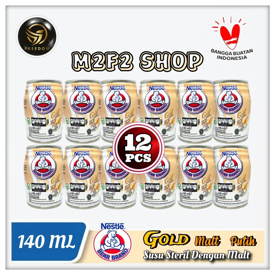 

Susu Sterilisasi Bear Brand Beruang White Malt Kaleng - 140 ml (Kemasan 12 Pcs)