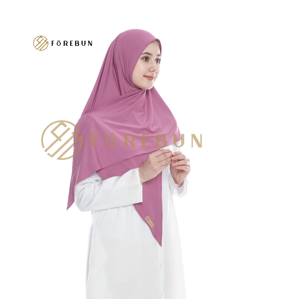 𝐅𝐨𝐫𝐞𝐛𝐮𝐧 Hijab Bergo Segitiga Jersey GAMILIA Size L