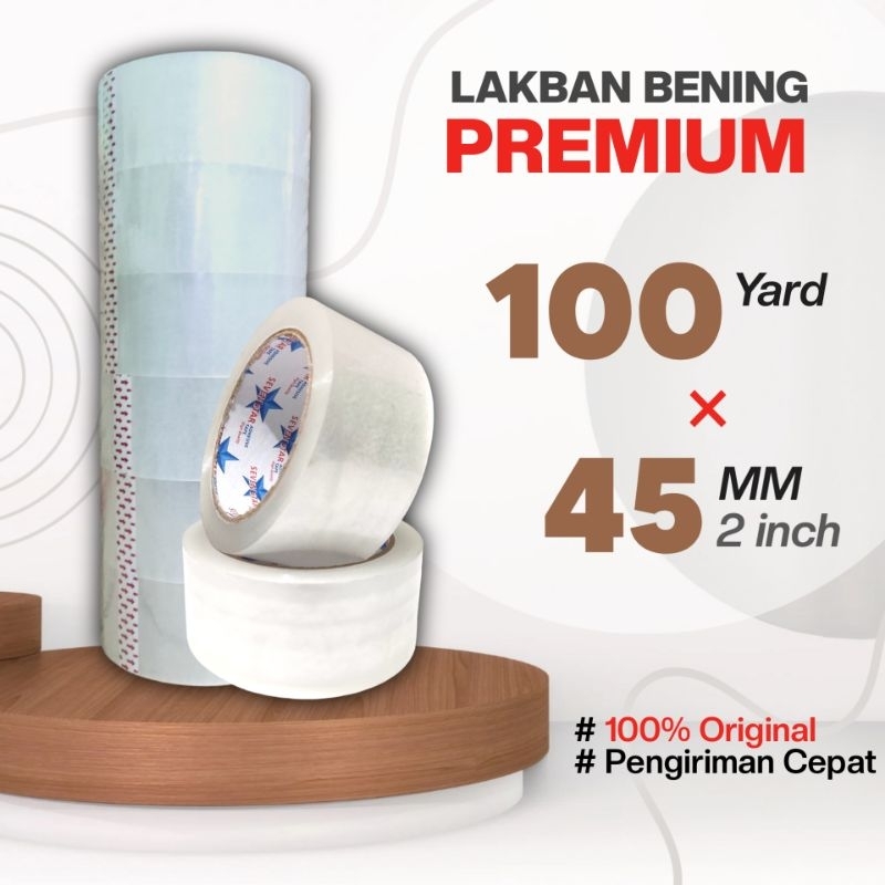 

( COD ) LAKBAN 100 YARD × 45MM (2INCH) BENING COKLAT MERK SEVENSTARS