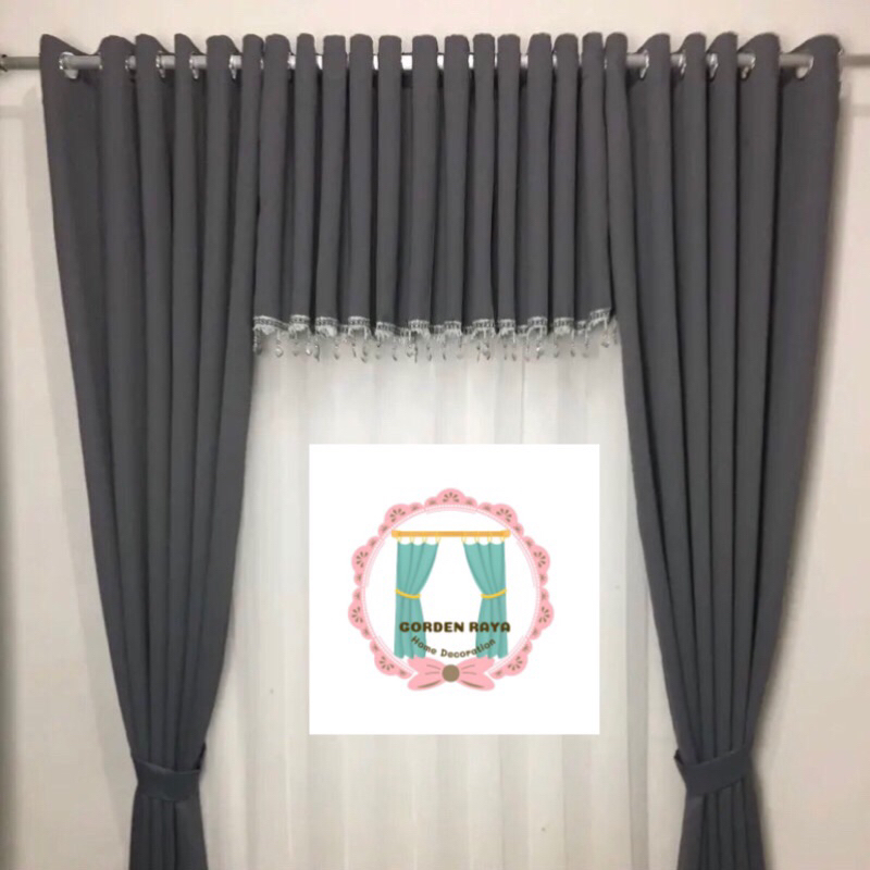 GORDEN BLACKOUT DOFF SATU SET PONI RENDA KRISTAL