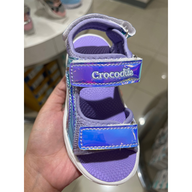 sepatu sandal anak crocodile led ori