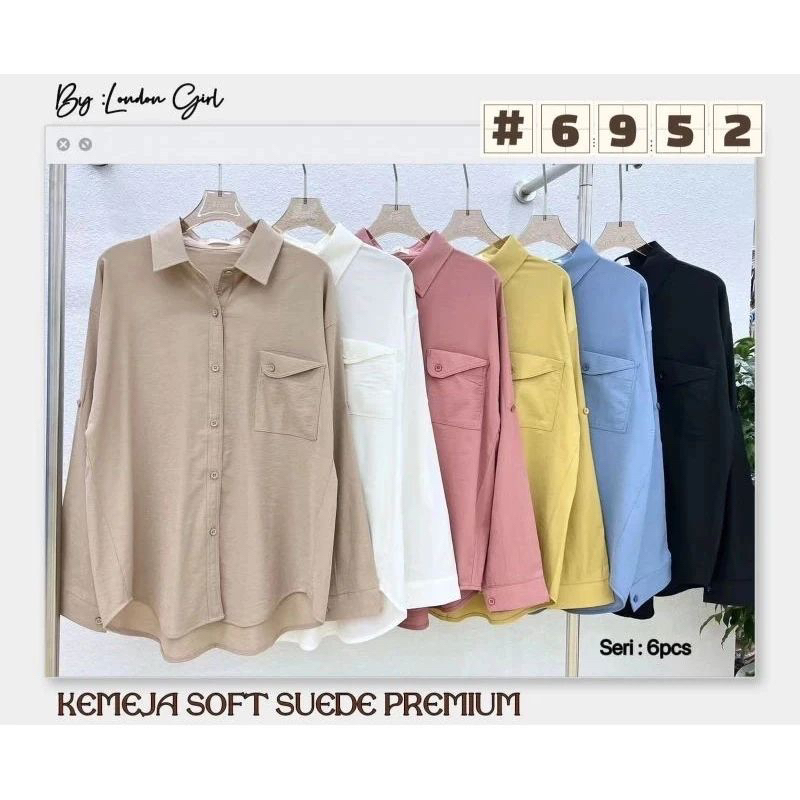 KEMEJA SUEDE IMPORT LONDON GIRL