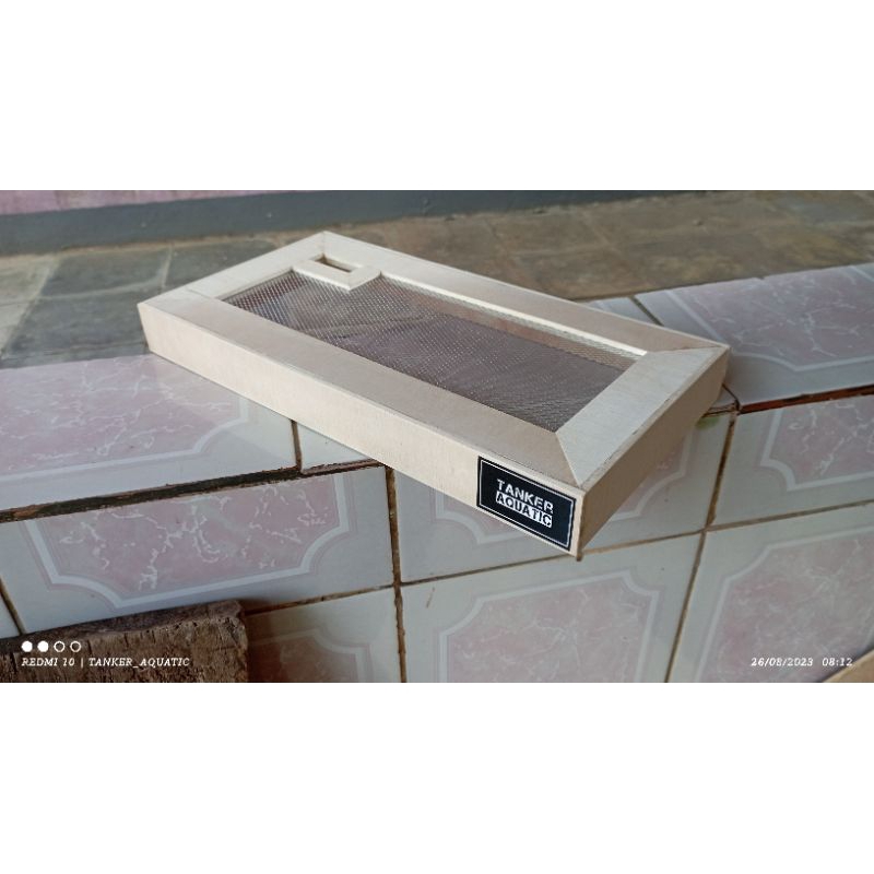 tutup aquarium custom (polos) ukuran 30cm x 20cm
