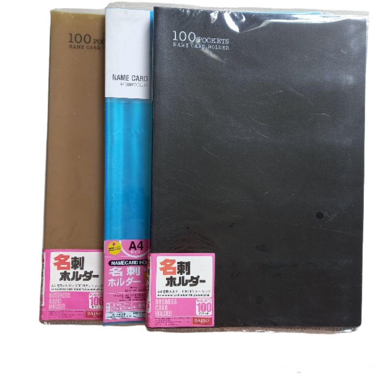 

Name card holder 100 pocket / Buku kartu nama A4 100 / Tempat kartu nama A4 isi 100 pocker