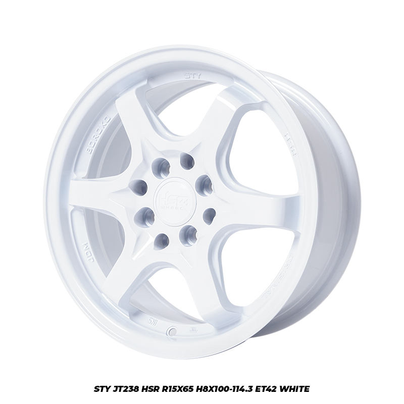 JUAL VELG HSR MODEL STY R15 H8 WARNA PUTIH