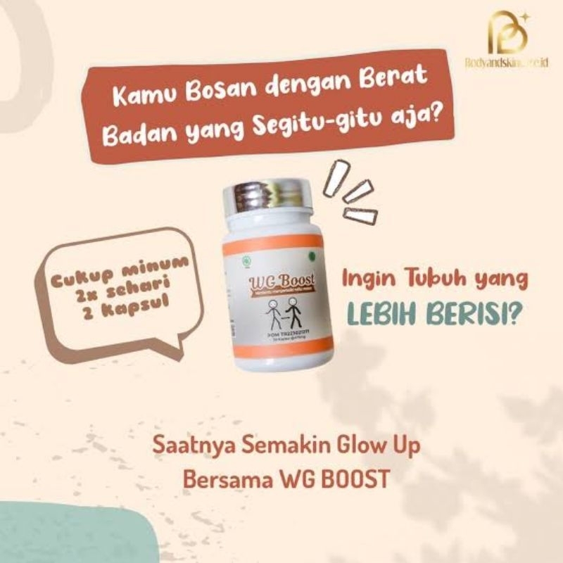 WG BOOST Obat Herbal Penggemuk Badan Asli Original