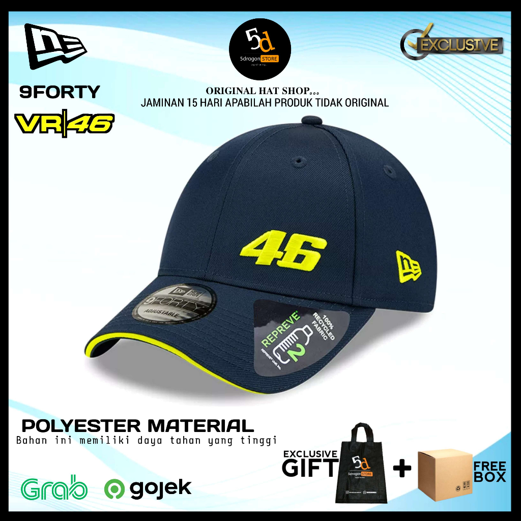 TOPI NEW ERA ORIGINAL 9FORTY REPREVE FLAWLESS VALENTINO ROSSI VR46