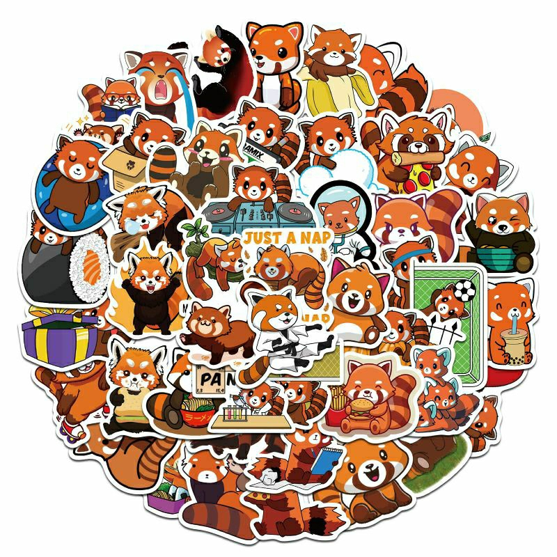 

Stiker Cutting RED PANDA Lucu Vinyl Stiker Tumbler|Stiker Laptop|Stiker Koper Dan Lainnya