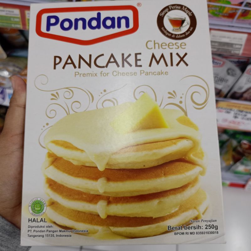 

Pondan Premix Pancake Mix Chocolate & Cheese 250gr | Pancake Instan Rasa Keju Cokelat