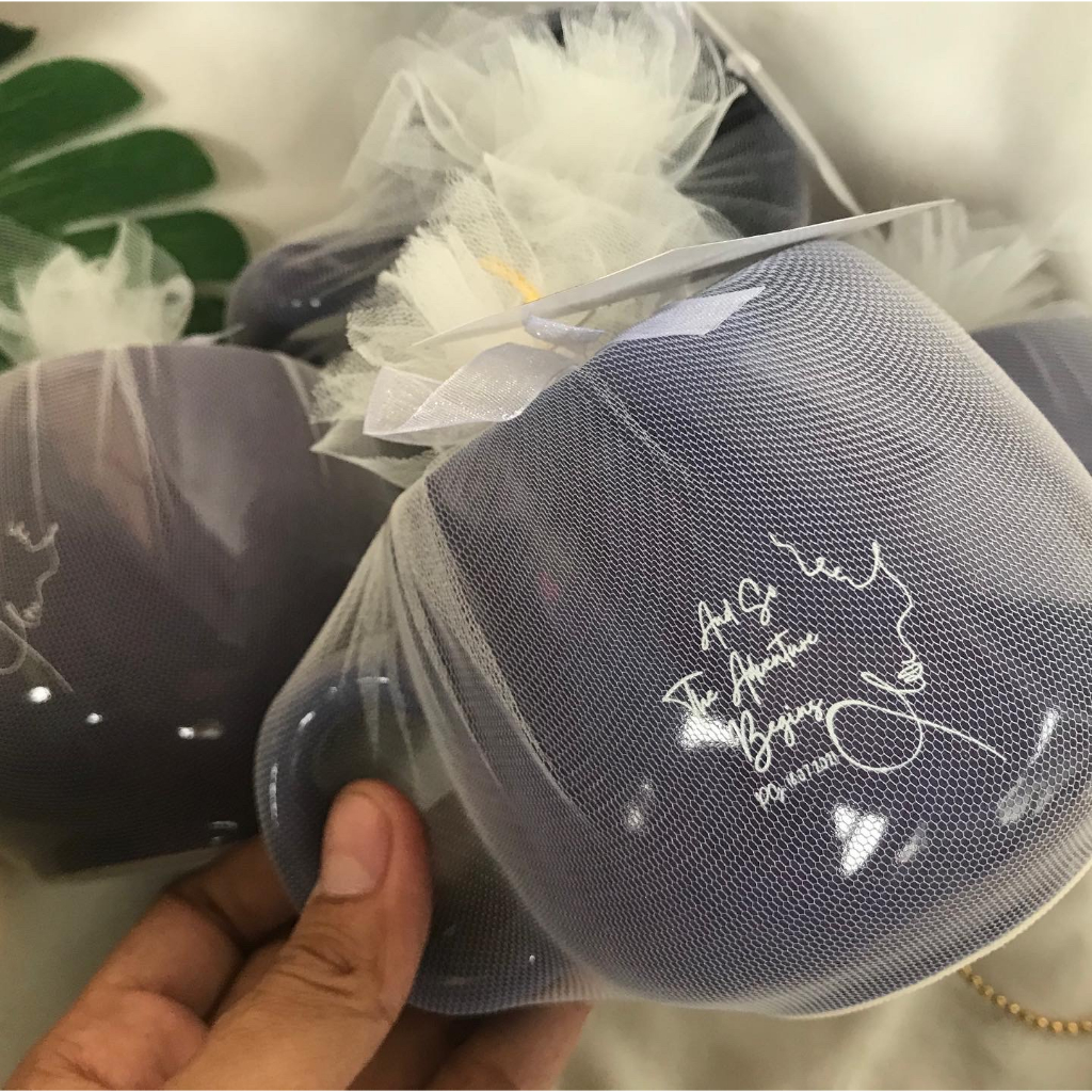 Souvenir Pernikahan Gelas Minum Mug Donat Cangkir Antik Gagang Keramik Tumbler Mug Warna Sablon Cust