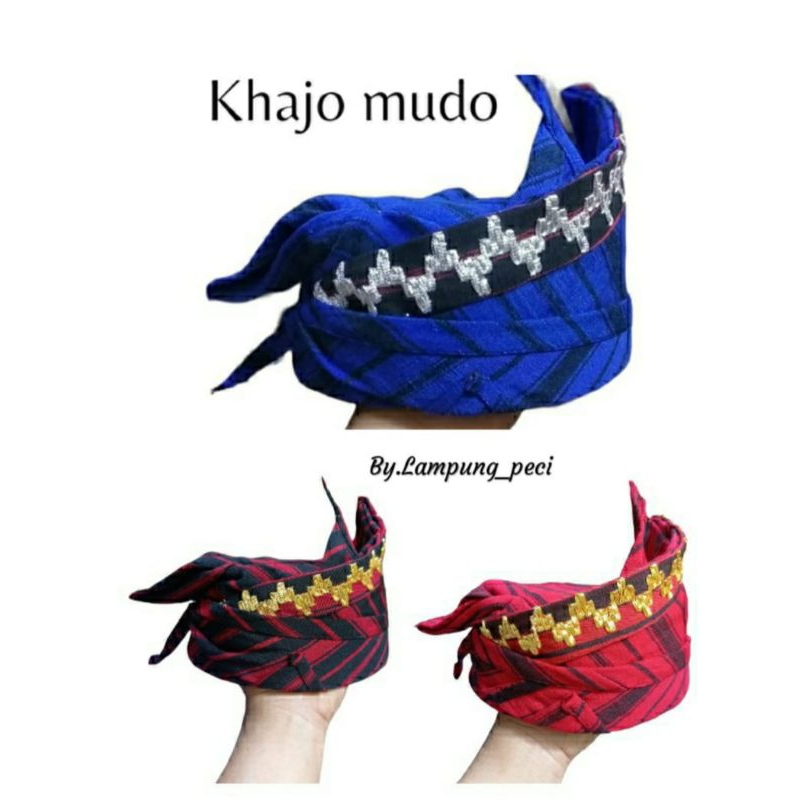 Peci tapis adat lampung peci adat "khajo mudo"