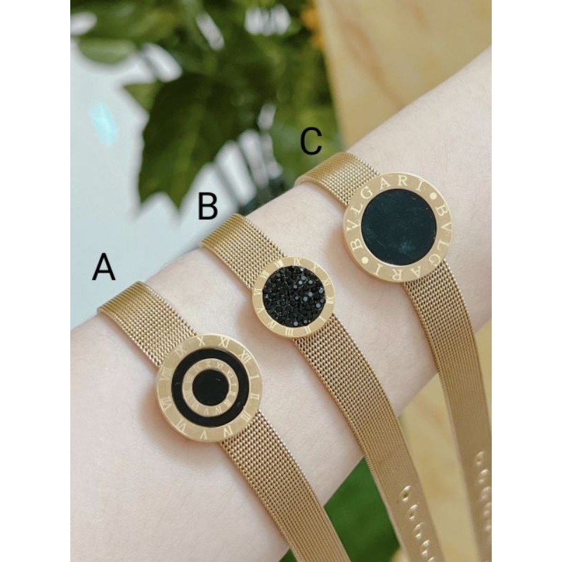 Gelang titanium gold model jam tangan