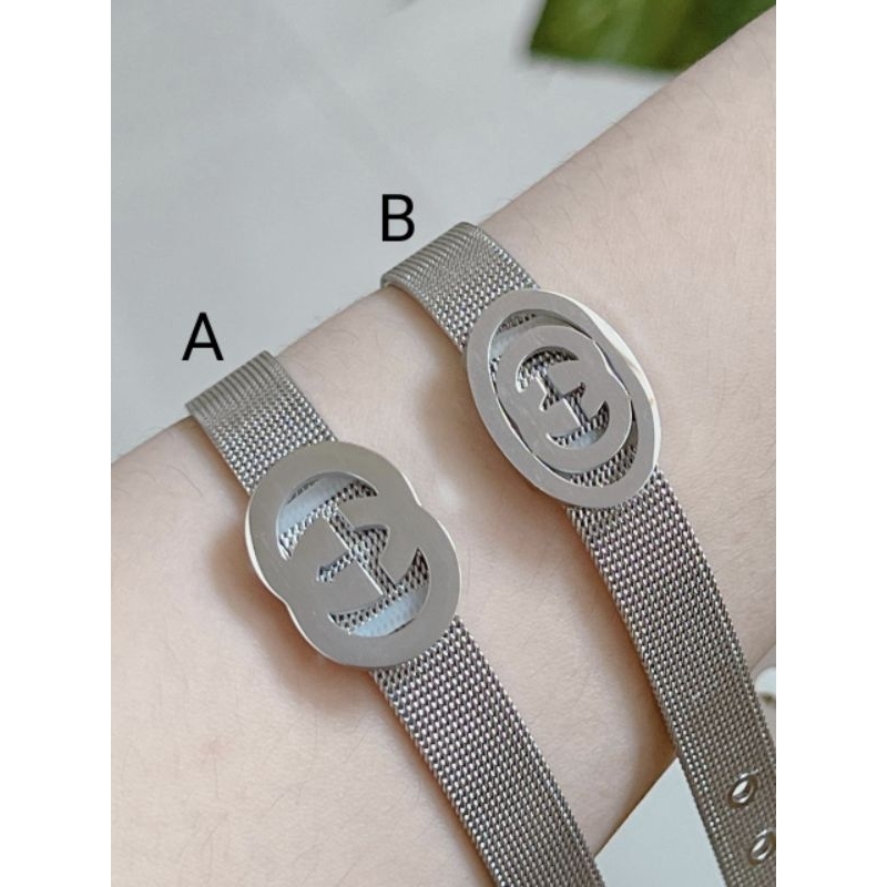 Gelang titanium silver model jam tangan