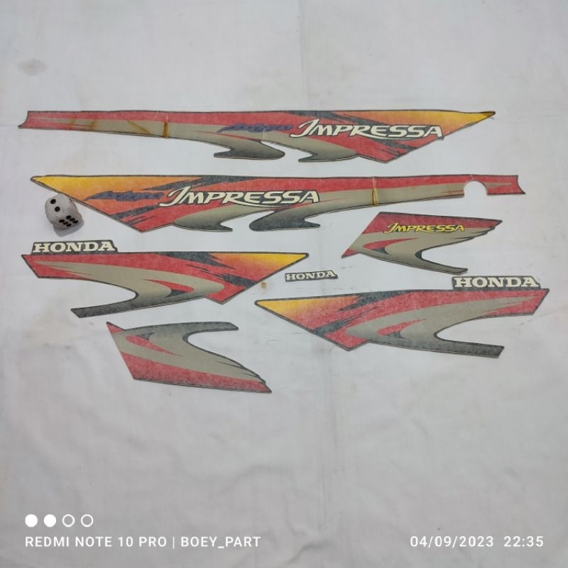 Striping stiker sticker honda astrea grand impressa impresa non original